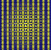 Vektor abstrakt geometrisch Muster im das bilden von golden metallisch geometrisch Formen auf ein Blau Hintergrund