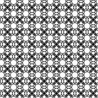 Vektor nahtlos Textur im das bilden von ein Gitter von schwarz konzentrisch Kreise auf ein Weiß Hintergrund