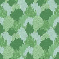 Wald Grün nahtlos Muster, großartig Design zum Damen Kleidung vektor