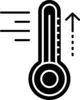 heißes Glyphen-Symbol vektor