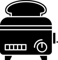 Toaster-Glyphe-Symbol vektor
