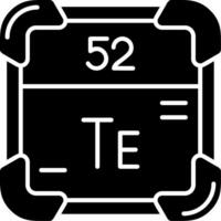 Tellur Glyphe Symbol vektor