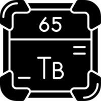 Terbium Glyphe Symbol vektor