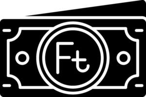 Forint-Glyphe-Symbol vektor