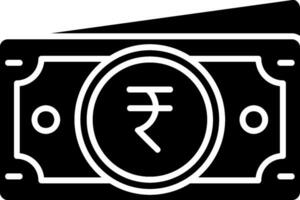 Rupee Glyphe Symbol vektor