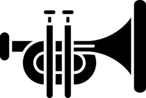 Trompete-Glyphe-Symbol vektor