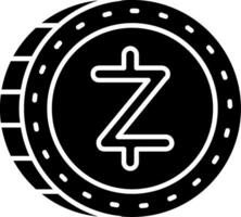 zcash glyf ikon vektor