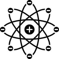 Atom-Glyphe-Symbol vektor