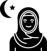 Symbol für muslimische Glyphe vektor