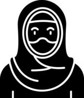 Symbol für muslimische Glyphe vektor