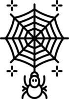 Symbol für die Spinnennetzlinie vektor