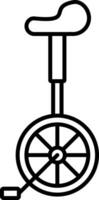 Symbol für Einradlinie vektor