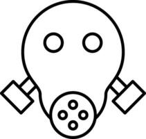 Symbol für die Gasmaske vektor