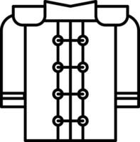 marschieren Uniform Linie Symbol vektor