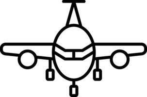 Flugzeug Liniensymbol vektor