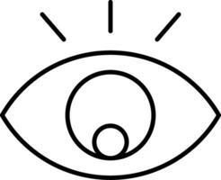 Augenlinie-Symbol vektor