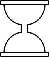 Sanduhr-Liniensymbol vektor