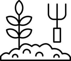 Symbol für die Gartenlinie vektor