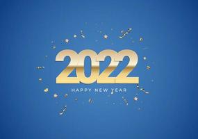 2022 frohes neues jahrhintergrundplakatschablone. Vektor-Illustration vektor