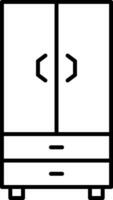 Schrankzeilensymbol vektor
