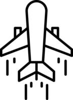 Luft Transport Linie Symbol vektor