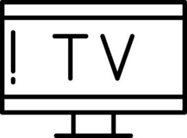 TV-Leitungssymbol vektor