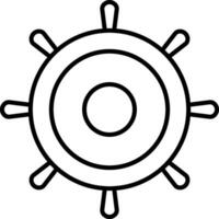 Helm Linie Symbol vektor