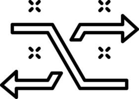 Shuffle-Line-Symbol vektor