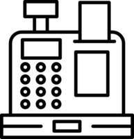 Symbol für Geldautomatenlinie vektor