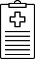 medicinsk diagram linje ikon vektor