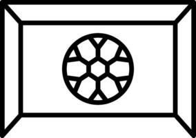 Symbol für die Torwartlinie vektor