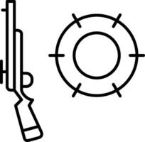 Symbol für die Jagdlinie vektor