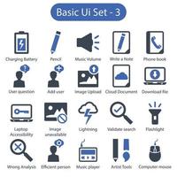 Basic-UI-Icon-Set 3 vektor