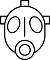 Symbol für die Gasmaske vektor