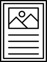 Poster Design Linie Symbol vektor