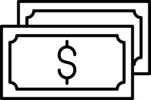 Symbol für die Cashflow-Linie vektor