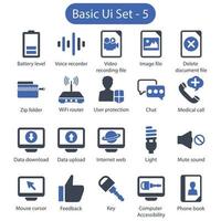 Basic-UI-Icon-Set 5 vektor