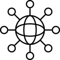 Symbol für die Netzwerklinie vektor