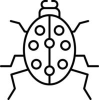 Symbol für die Käferlinie vektor