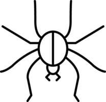 Symbol für die Spinnenlinie vektor