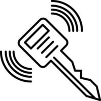 Smart-Key-Liniensymbol vektor