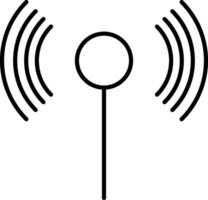 wifi linje ikon vektor