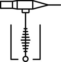 Symbol für Schweißlinie vektor