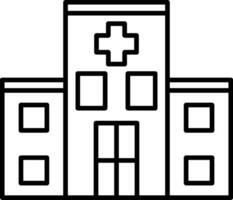 Symbol für Krankenhauslinie vektor