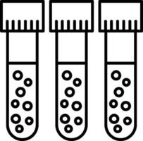 Symbol für die Bluttestlinie vektor