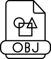 obj Linie Symbol vektor