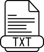 txt-Zeilensymbol vektor