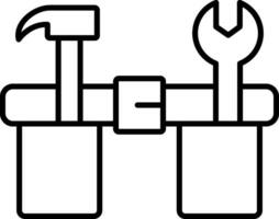 Symbol für die Arbeitsgürtellinie vektor