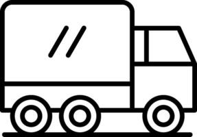 LKW-Liniensymbol vektor