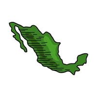 mexikanskt kartland vektor